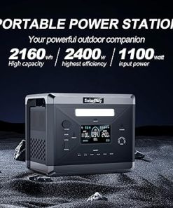 Portable Power Station 2400W 2160Wh Solar Generator for Camping RV 2
