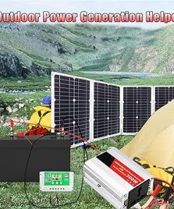 50W Monocrystalline Solar Panel Kit 300W 12V Inverter for Camping 2