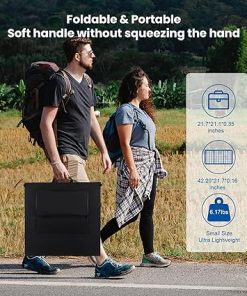 100W Portable Solar Panel Charger Kit for Camping and Power Stations 2