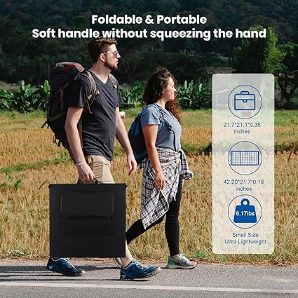 100W Portable Solar Panel Charger Kit for Camping and Power Stations 2 100W Portable Solar Panel Charger Kit for Camping and Power Stations - Image 2