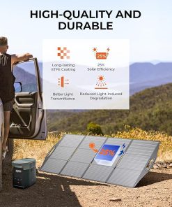 BigBlue 25W and 200W Portable Solar Panel Chargers for Camping 2