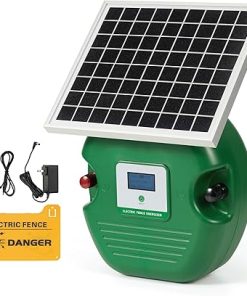 Solar Fence Energizer 6 Miles Range 0.15 Joule Charger with Solar Panel