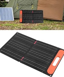60W Foldable Solar Panel Charger Dual Side 12V PD Fast Charging 2