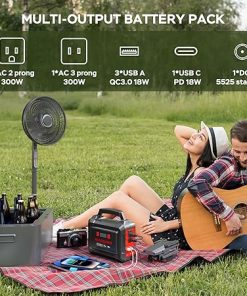 MARBERO 296Wh Solar Generator Portable Power Station with Solar Panel 2