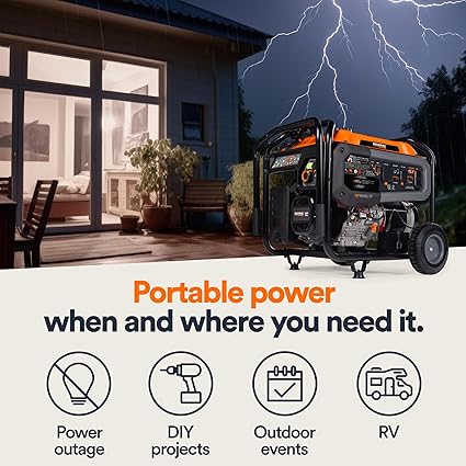 Generac 9500 Watt Tri-Fuel Portable Generator for Emergencies 2 Generac 9500 Watt Tri-Fuel Portable Generator for Emergencies - Image 2