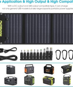 Marbero M82 Solar Generator with 60W Foldable Panel for Home Use 2