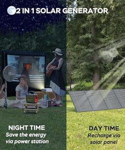 MARBERO Solar Generator 296Wh with 60W Solar Panel for Camping 2