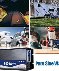 5000W Pure Sine Wave Inverter DC to AC with LCD Display for Solar 2