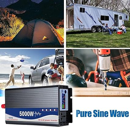5000W Pure Sine Wave Inverter DC to AC with LCD Display for Solar 2 5000W Pure Sine Wave Inverter DC to AC with LCD Display for Solar - Image 2