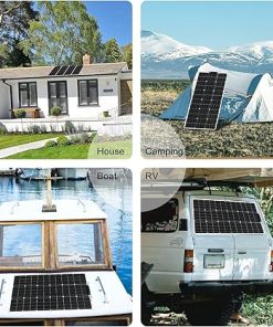3PCs 100W Flexible Solar Panels 18V for Garden House Camping Motorhome 2