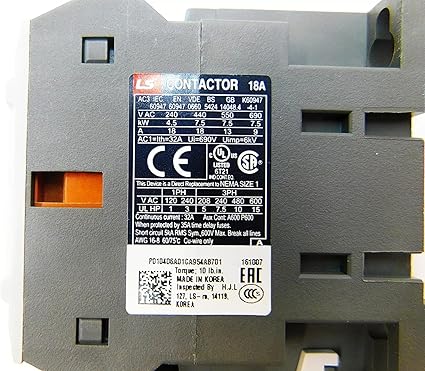 10 HP Motor Starter 480V 12-18 Amp Overload 120V Coil Size 1 2 10 HP Motor Starter 480V 12-18 Amp Overload 120V Coil Size 1 - Image 2