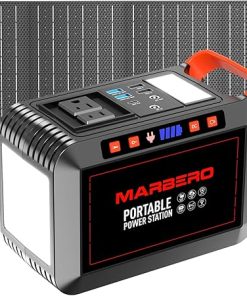 Marbero 148Wh 200W Solar Generator with 40W Solar Panel for Camping 2