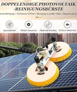 Telescopic Washing Brush with Water Connection for Roof Cleaning 2