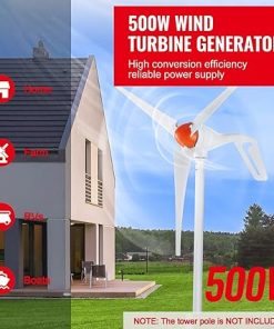 500W Wind Turbine Generator 12V Kit for Home Farm RV and Boat 2