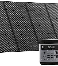Portable OUKITEL Solar Generator 2048Wh with 400W Panels for Camping