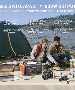 Mondawe 600W Portable Power Station Solar Generator for Camping 2