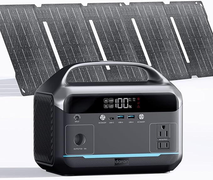 Portable Power Station 350W and 40W Solar Panel for Camping Travel Portable Power Station 350W and 40W Solar Panel for Camping Travel