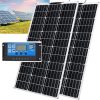 80 Watt High-Efficiency Monocrystalline Solar Panel Kit for Outdoors