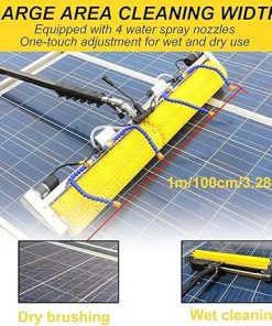 Photovoltaic Panel Cleaning Machine with Telescopic Rod and Brush 2