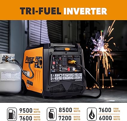 Pulsar 9500 Watt Tri Fuel Inverter Generator with Remote Start 2 Pulsar 9500 Watt Tri Fuel Inverter Generator with Remote Start - Image 2