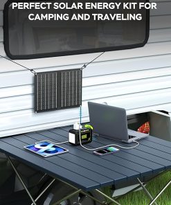 Portable 88.8Wh Solar Generator with 21W Panel for Camping Outdoor 2