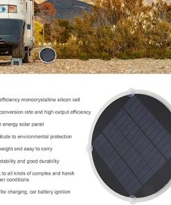 12V 20W Solar Panel Mini Monocrystalline Lightweight for Car Charging 2