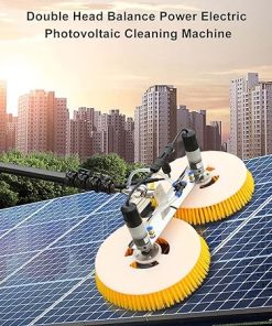 Telescopic Rod for Solar Panel Cleaning Electric Brush with Sprayer 2