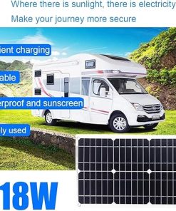 500W Pure Sine Wave Inverter 30A PWM Solar Panel Kit for RV Boat 2