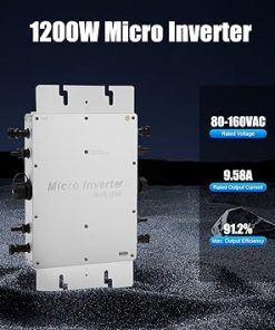 1200W Aluminum Solar Grid Tie Inverter with LCD Display for Panels 2
