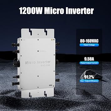 1200W Solar Grid Tie Micro Inverter for 110V Solar and Wind Power 2 1200W Solar Grid Tie Micro Inverter for 110V Solar and Wind Power - Image 2