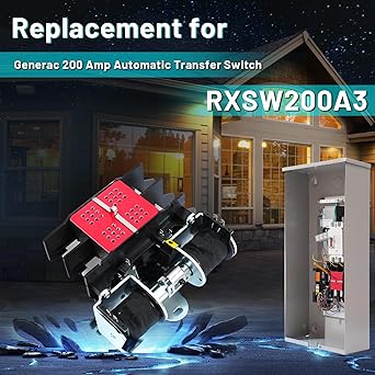 200 Amp Automatic Transfer Switch Replacement for Generac RXSW200A3 2 200 Amp Automatic Transfer Switch Replacement for Generac RXSW200A3 - Image 2