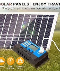 30W 12V Solar Panel Charger with 40A Controller for RV Boat Home 2
