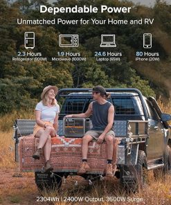 PowerWray Generator Bundle 2400W AC200PL Power Station and Solar Panels 2