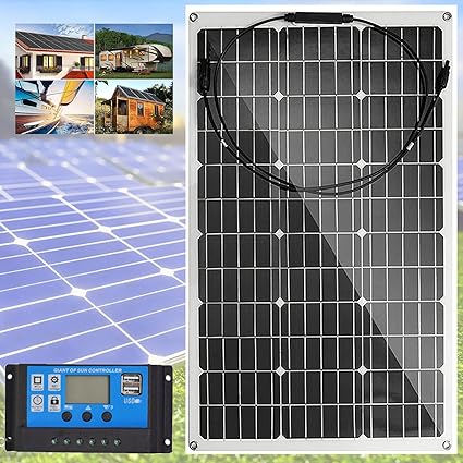 80 Watt High Efficiency Solar Panel Kit for RV Boat Camper Battery 80 Watt High Efficiency Solar Panel Kit for RV Boat Camper Battery