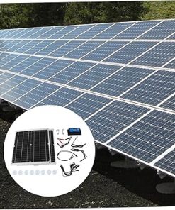 Gadpiparty Solar Panel Kit Outdoor Power Supply for Camping Emergency 2