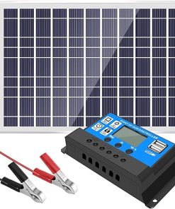 30W 12V Solar Panel Charger with 40A Controller for RV Boat Home