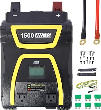 1500 Watt Power Inverter Modified Sine Wave for RVs and Emergencies 1500 Watt Power Inverter Modified Sine Wave for RVs and Emergencies