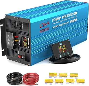 4000 Watt Pure Sine Wave Inverter DC 12V to AC 110120V with USB Port 4000 Watt Pure Sine Wave Inverter DC 12V to AC 110120V with USB Port
