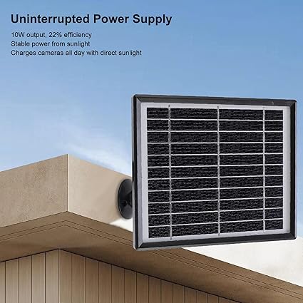10W Solar Panel for Bird Feeder and Outdoor Cameras with Long Cable 2 10W Solar Panel for Bird Feeder and Outdoor Cameras with Long Cable - Image 2