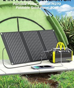 150W Peak Solar Generator Portable Power Bank Solar Panel Camping Power 2