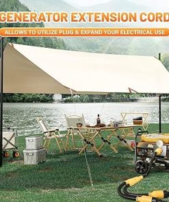 MECMO 30 Amp Generator Splitter Y Adapter NEMA L14-30P and Cables 2