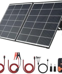 100W Portable Solar Panel Charger Kit for Camping and Power Stations 100W Portable Solar Panel Charger Kit for Camping and Power Stations