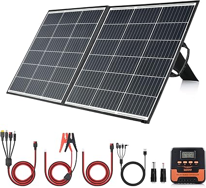 100W Portable Solar Panel Charger Kit for Camping and Power Stations 100W Portable Solar Panel Charger Kit for Camping and Power Stations