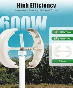 600W Vertical Axis Wind Turbine Generator Kit for Boats and Cabins 2