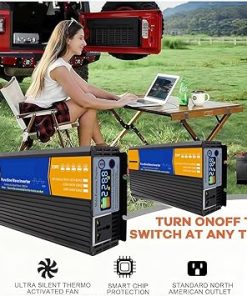 5000W Pure Sine Wave Inverter Charger for Home RV Solar System 2