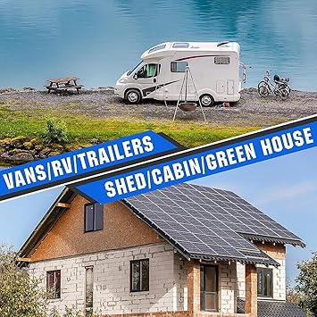 300W Solar Panel Kit for RV DC 12V 24V 50A High Efficiency Charger 2 300W Solar Panel Kit for RV DC 12V 24V 50A High Efficiency Charger - Image 2