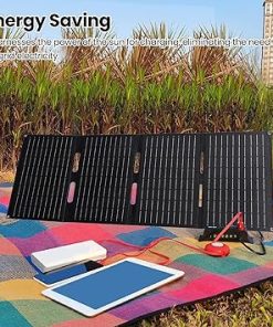 60W Foldable Solar Panel Portable Waterproof for RV Camping Outdoor 2